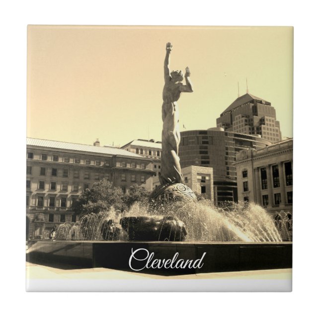 Iconic Fountain (CLE) Tile (Front)