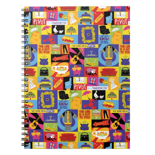 Iconic FRIENDS™ Pattern Notebook (Front)