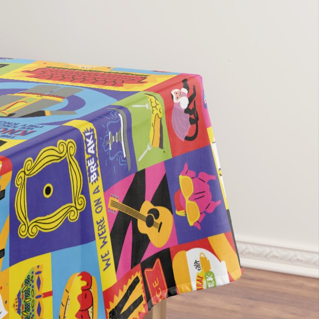 Iconic FRIENDS™ Pattern Tablecloth (In Situ)