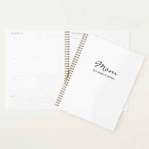 Iconic Fun Witty Cool Mum Minimalist Planner