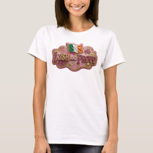 Iconic Gold IRISH AND PROUD Print T-Shirt