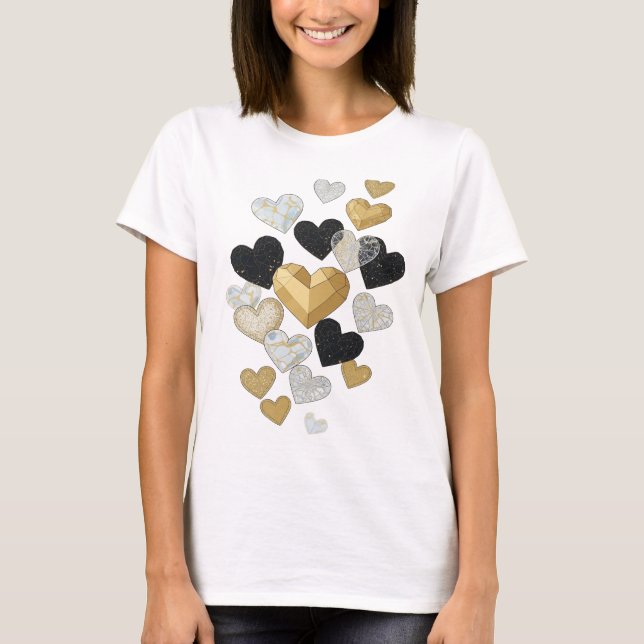 Iconic Grey ABSTRACT ART Design T-Shirt (Front)