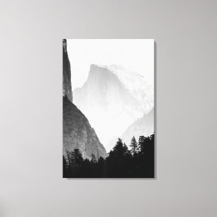 Iconic Half Dome Rock Face   Yosemite Valley Canvas Print
