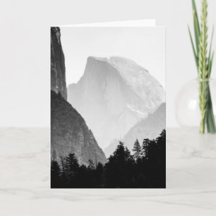 Iconic Half Dome Rock Face   Yosemite Valley Card
