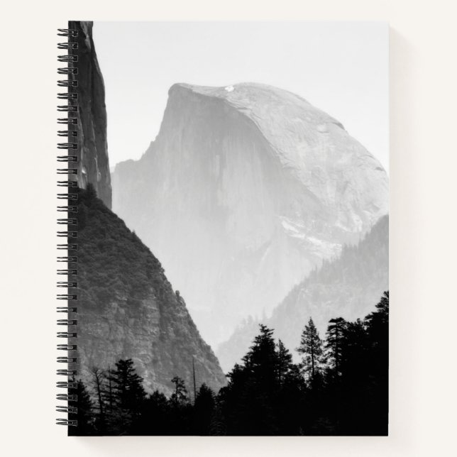 Iconic Half Dome Rock Face | Yosemite Valley Notebook (Front)