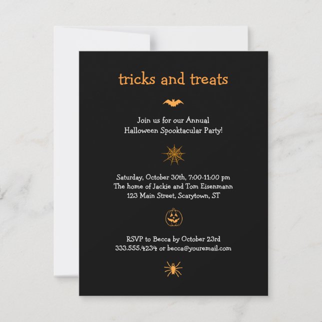 Iconic Halloween Party invitation (Front)