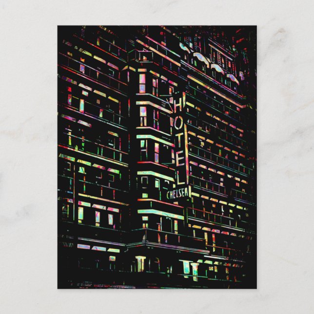 Iconic Hotel Chelsea New York Postcard (Front)