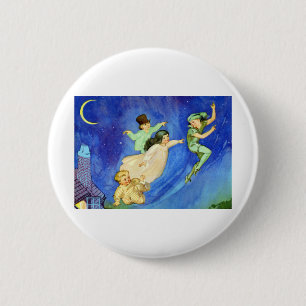 ICONIC IMAGE FROM PETER PAN 6 CM ROUND BADGE