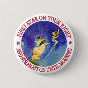 ICONIC IMAGE FROM PETER PAN 6 CM ROUND BADGE