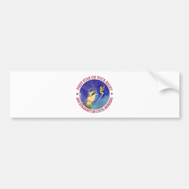 ICONIC IMAGE FROM PETER PAN BUMPER STICKER (Front)