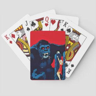 Iconic King Kong Giant Ape Monster Movie Print Playing Cards