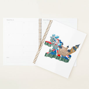 Iconic London Landmarks UK Map British Travel Planner