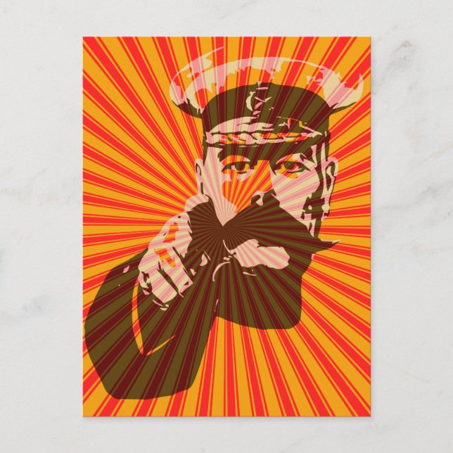 Iconic Lord Kitchener pop art style Postcard (Front)