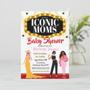 Iconic Moms Baby Shower Invitation