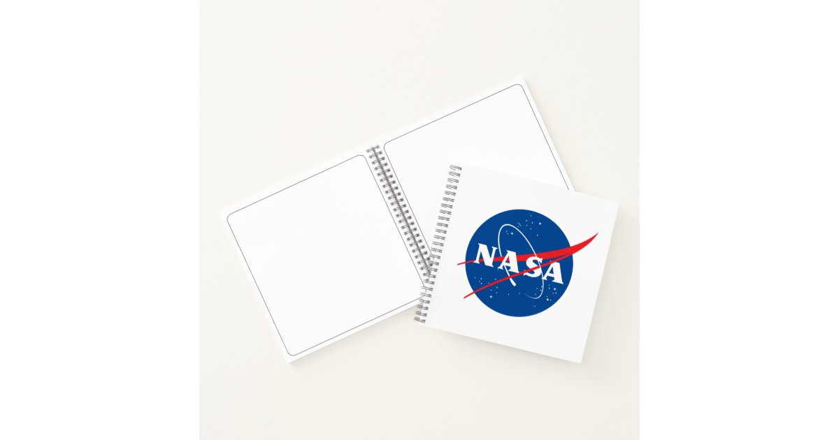 Iconic NASA Art Notebook (Mercury Grey Spiral) | Zazzle
