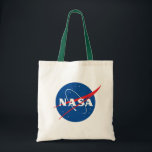 Iconic NASA Aurora Green Trim Value Tote Bag<br><div class="desc">IMPORTANT NOTICE: NASA Insignia and identifiers provided and used with permission of NASA.</div>