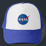 Iconic NASA Baseball Hat (White/Neptune Blue)<br><div class="desc">IMPORTANT NOTICE: NASA Insignia and identifiers provided and used with permission of NASA.</div>
