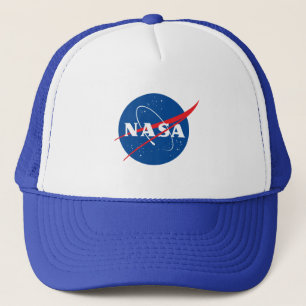 Iconic NASA Baseball Hat (White/Neptune Blue)