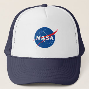Iconic NASA Baseball Hat (White/Night Sky Blue)