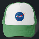 Iconic NASA Baseball Hat (White/Vernal Green)<br><div class="desc">IMPORTANT NOTICE: NASA Insignia and identifiers provided and used with permission of NASA.</div>