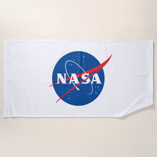Iconic NASA Beach Towel (Rocket White) (Front)