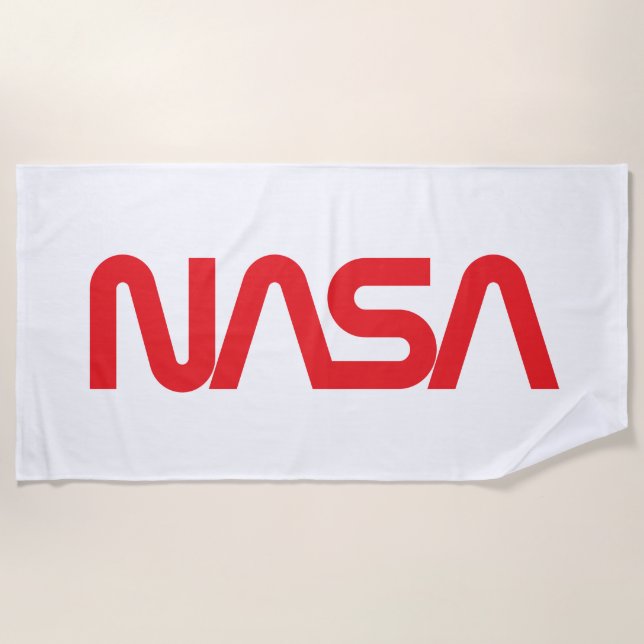 Iconic NASA Circa Beach Towel (Rocket White) (Front)