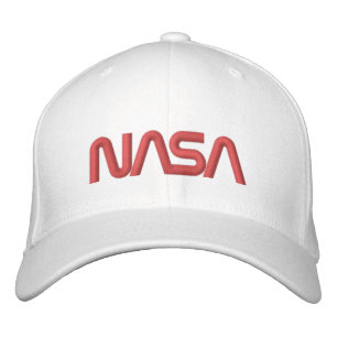 Iconic NASA Circa Rocket White Wool Embroidered Hat