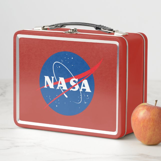 Iconic NASA Comet Red Metal Lunch Box (In Situ)