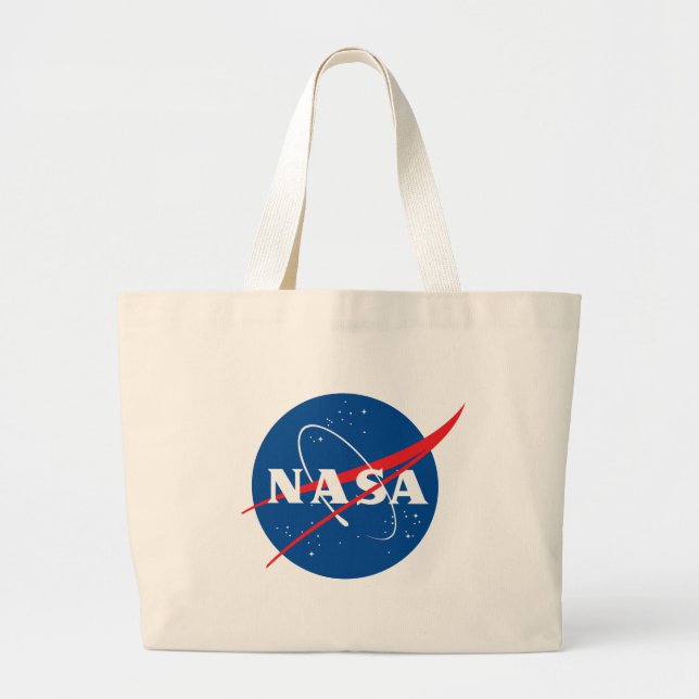 Iconic NASA Cotton XL Tote Bag (Pluto Cream) (Front)