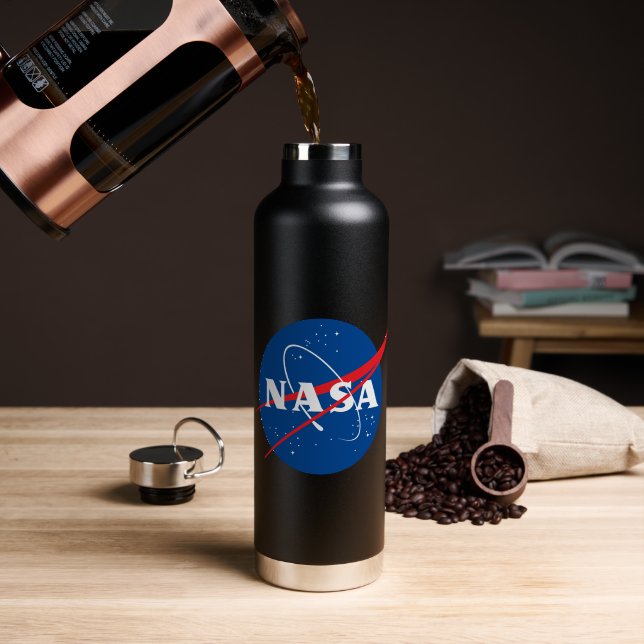 Iconic NASA Eclipse Black Insulated Water Bottle (Coffee (Rotated))