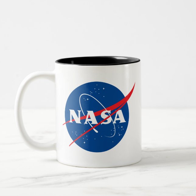 Iconic NASA Eclipse Black Trim Ceramic Mug (Left)