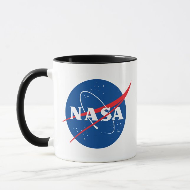 Iconic NASA Eclipse Black/White Ceramic Mug (Left)
