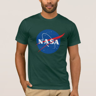 Iconic NASA Fitted Cotton T-Shirt (Aurora Green)