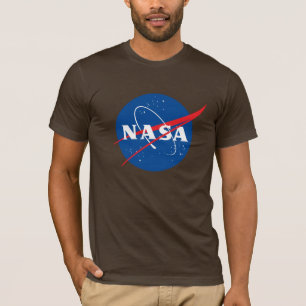 Iconic NASA Fitted Cotton T-Shirt (Earth Brown)