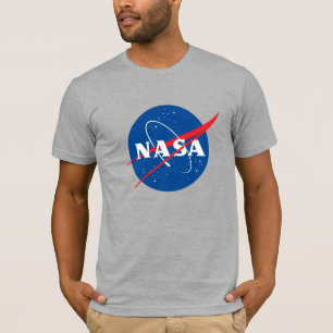 Iconic NASA Fitted Cotton T-Shirt (Moon Grey)