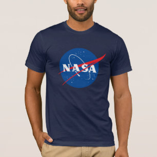 Iconic NASA Fitted Cotton T-Shirt (Night Sky Blue)