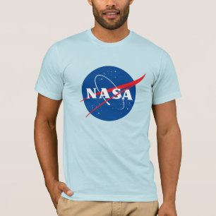 Iconic NASA Fitted Cotton T-Shirt (Uranus Blue)