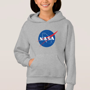 Iconic NASA Girls’ Moon Grey Hoodie (XS–XL)