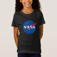 Iconic NASA Girls’ Premium Eclipse Black T-Shirt