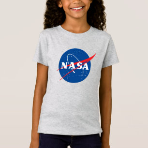 Iconic NASA Girls’ Premium Mercury Grey T-Shirt