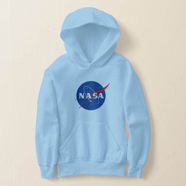 Iconic NASA Girls’ Uranus Blue Hoodie (XS–XL) (Laydown)