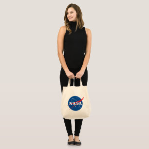 Iconic NASA Grocery Tote Bag (Pluto Cream)