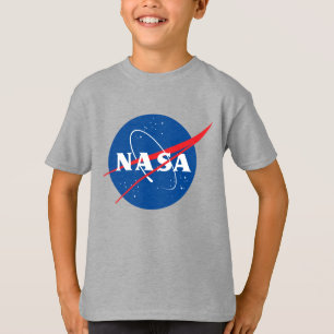 Iconic NASA Kids’ Moon Grey T-Shirt (XS–XL)