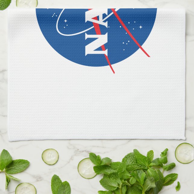 Iconic NASA Kitchen Towel (Rocket White) (Folded)