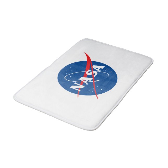 Iconic NASA Medium Bath Mat (Rocket White) (Angled)