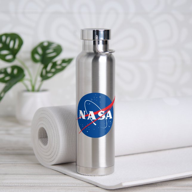 Iconic NASA Mercury Grey Insulated 22 oz Water Bottle (Yoga (Rotated))