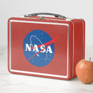 Iconic NASA Metal Lunch Box (Comet Red)