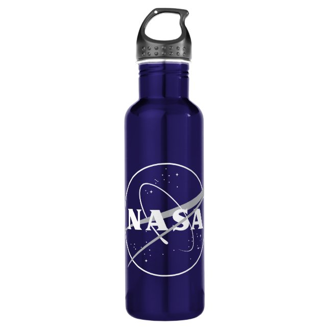 Iconic NASA One-Colour Night Sky Blue 710 Ml Water Bottle (Front)