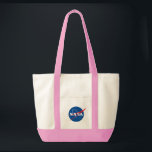 Iconic NASA Preppy Tote Bag (Celestial Pink Trim)<br><div class="desc">IMPORTANT NOTICE: NASA Insignia and identifiers provided and used with permission of NASA.</div>