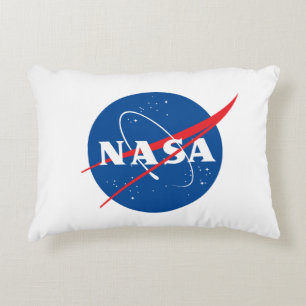 Iconic NASA Rocket White Student Value Decorative Cushion